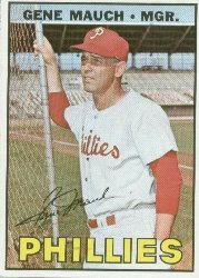 1967 Topps Baseball Cards      248     Gene Mauch MG